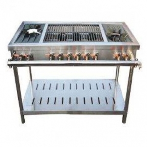 Bếp Hàn Quốc 2 họng lớn - 6 Họng nhỏ, 1.5m