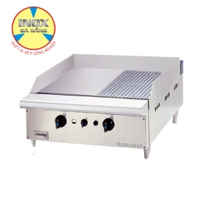 Bếp chiên nửa phẳng nửa nhám dùng gas (Gas Griddle Half Ribbed)