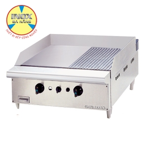 Bếp chiên nửa phẳng nửa nhám dùng gas (Gas Griddle Half Ribbed)