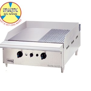Bếp chiên nửa phẳng nửa nhám dùng gas (Gas Griddle Half Ribbed)