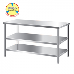Bàn Inox 3 Tầng Phẳng
