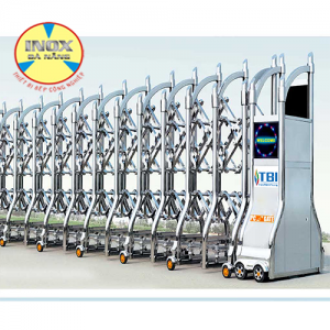 CỔNG XẾP INOX TBI-003