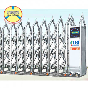 CỔNG XẾP INOX TBI-004